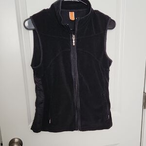Lucy Black Zip-Up Vest